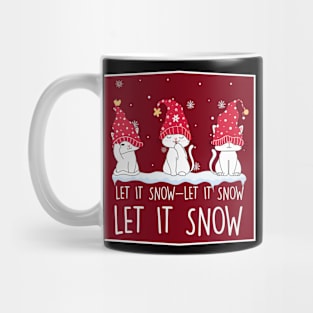 Let it snow - Christmas Cats enjoying Snowfall Mug